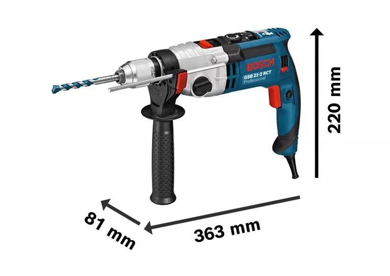 Bosch GSB 21-2 RCT Professional wymiary
