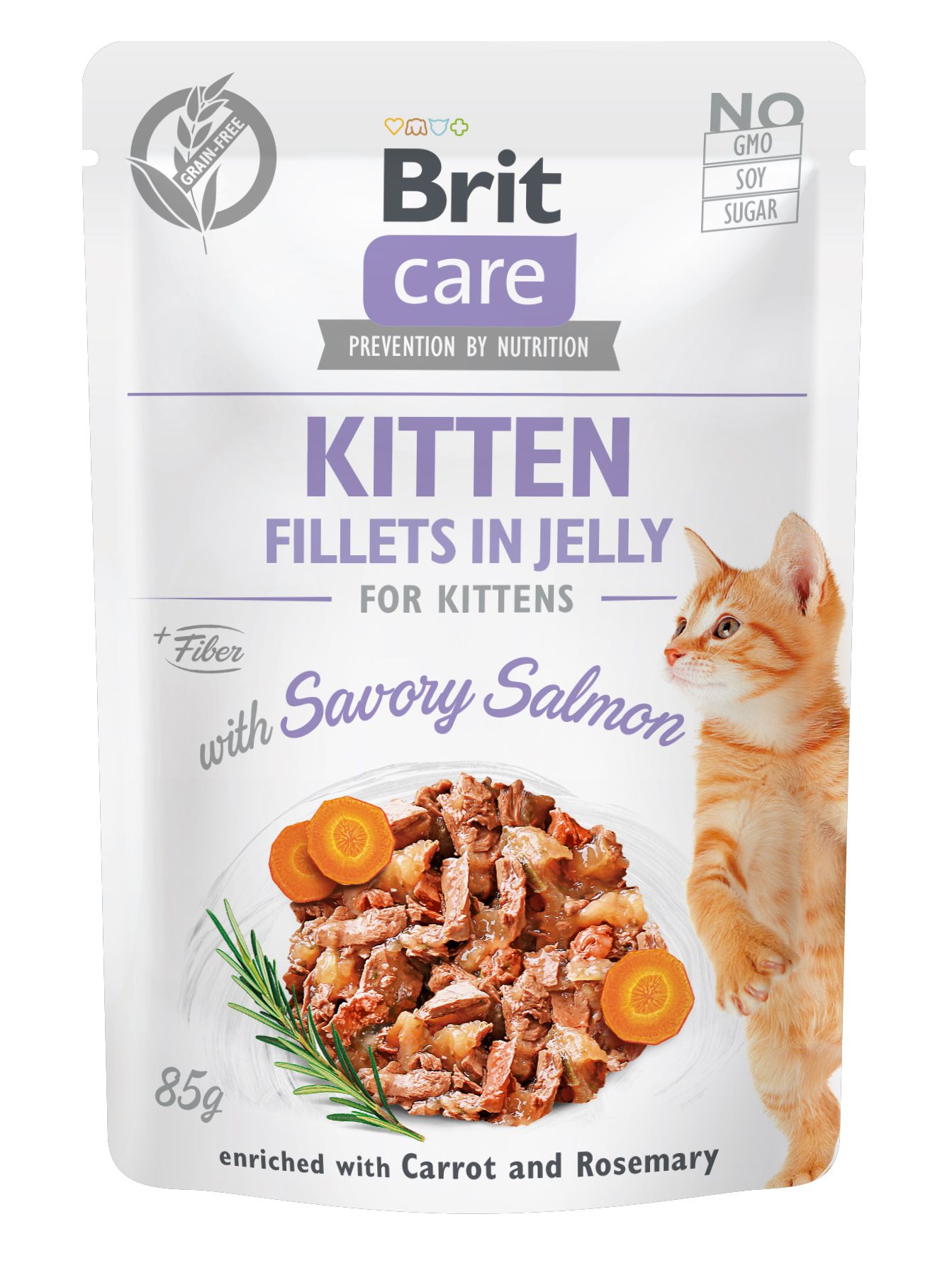 Brit Care Cat Kitten Fillets In Jelly With Savory Salmon