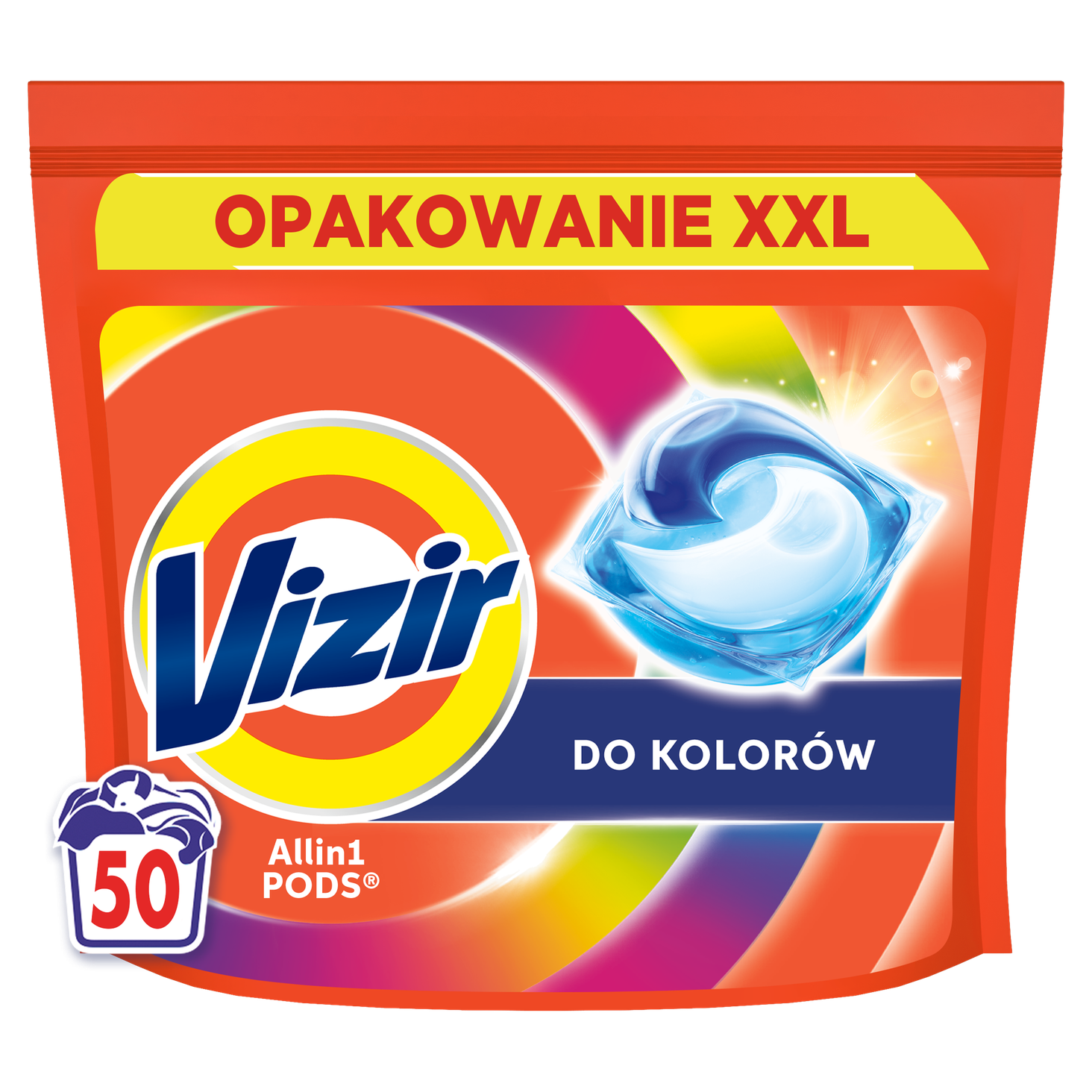 Vizir Platinum PODS Do kolorowych ubrań 50 prań