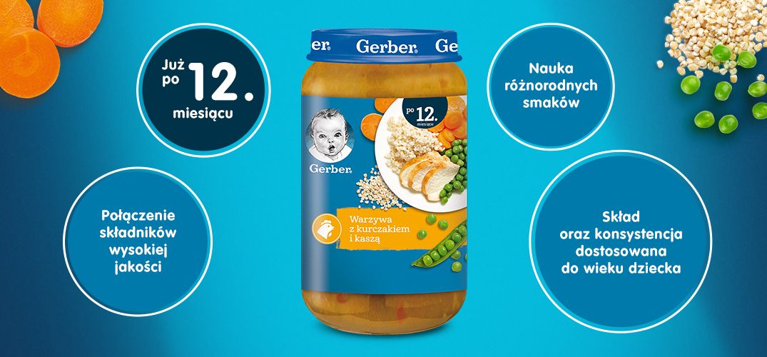 Gerber Obiadek Warzywa Z Kurczakiem I Kaszą - 3