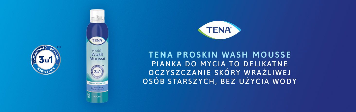 TENA Wash Mousse banner
