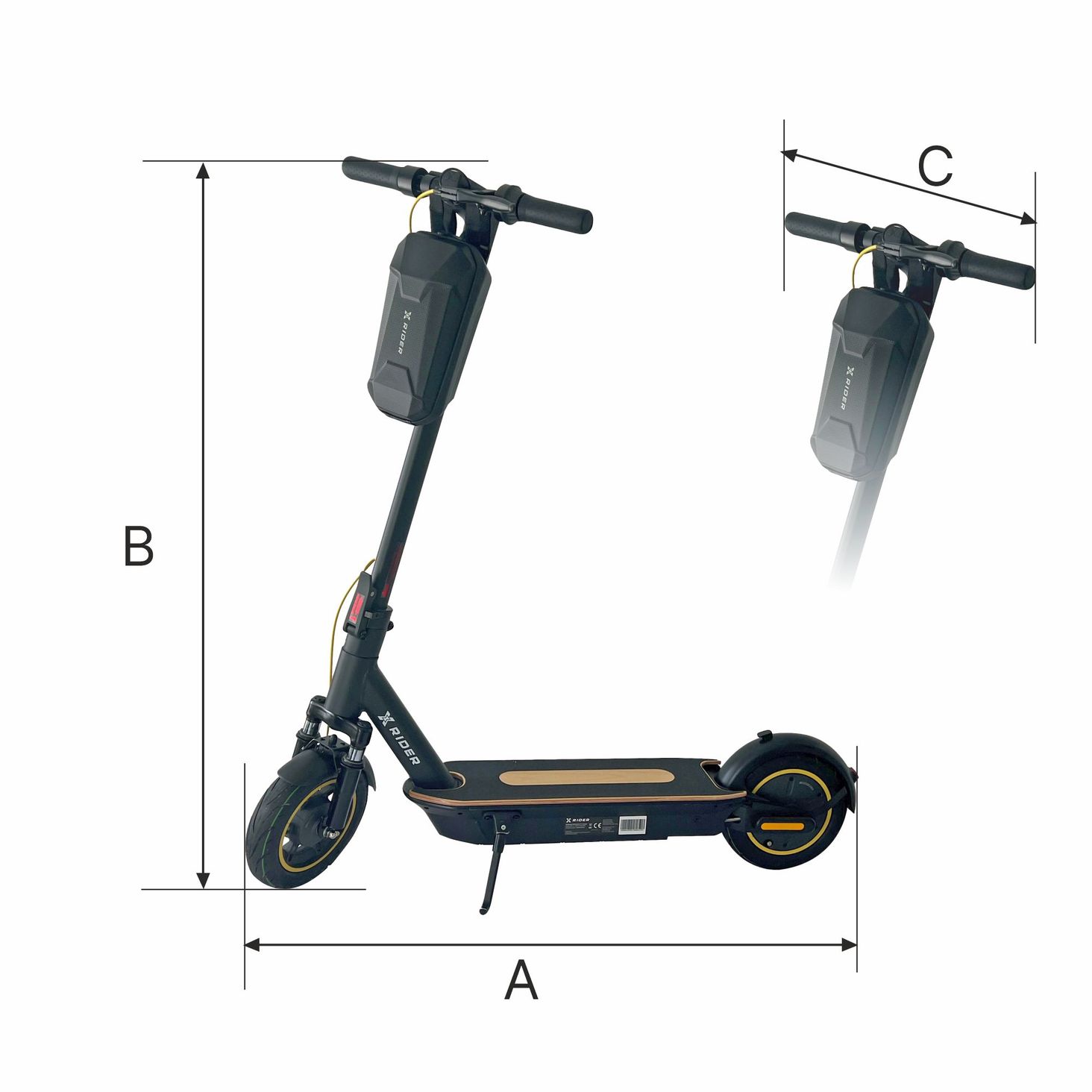 Manta XRIDER M10 Pro - wymiary