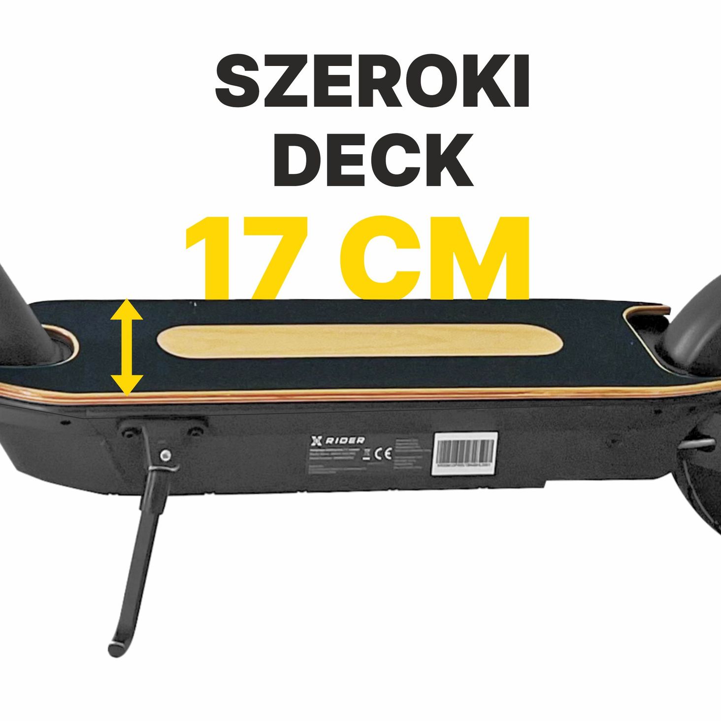 Manta XRIDER M10 Pro - szeroki deck 17 cm