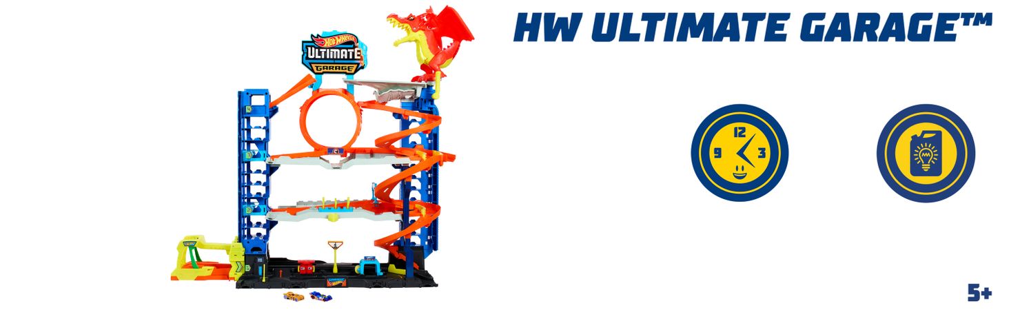 Hot Wheels City Mega Garaż Atak smoka 2