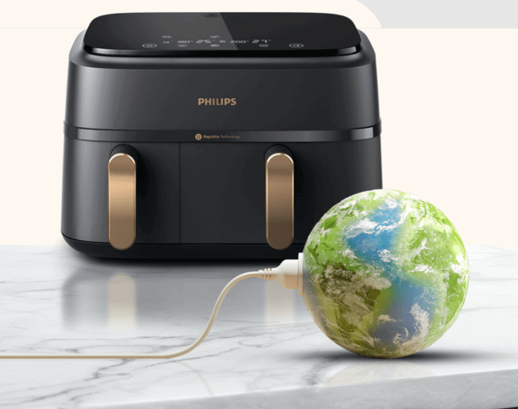 PHILIPS Ovi Dual Basket NA352/00 Air Fryer - 8