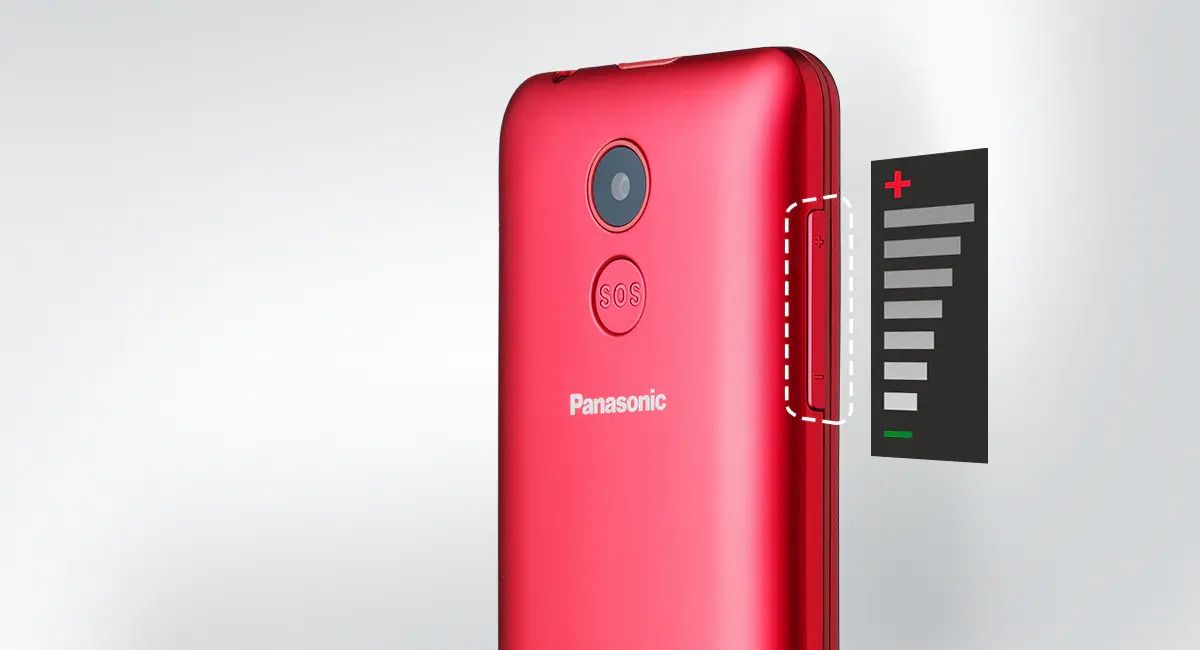 PANASONIC KX-TU155 Czerwony_przycisk głośności