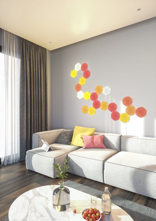 Nanoleaf aranżacja salon
