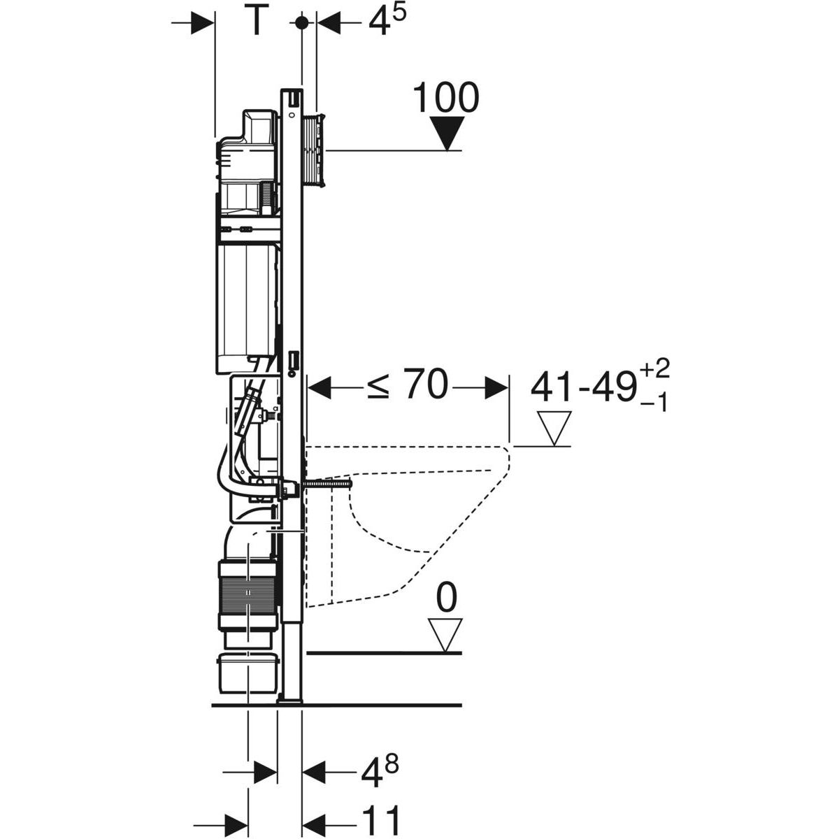 geberit rysunek techniczny