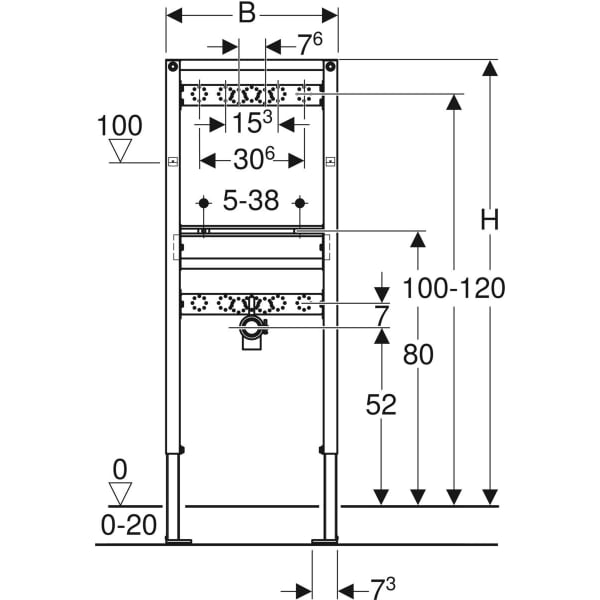 geberit rysunek techniczny