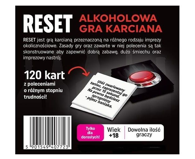 Grammi Reset Alkoholowa Gra Karciana