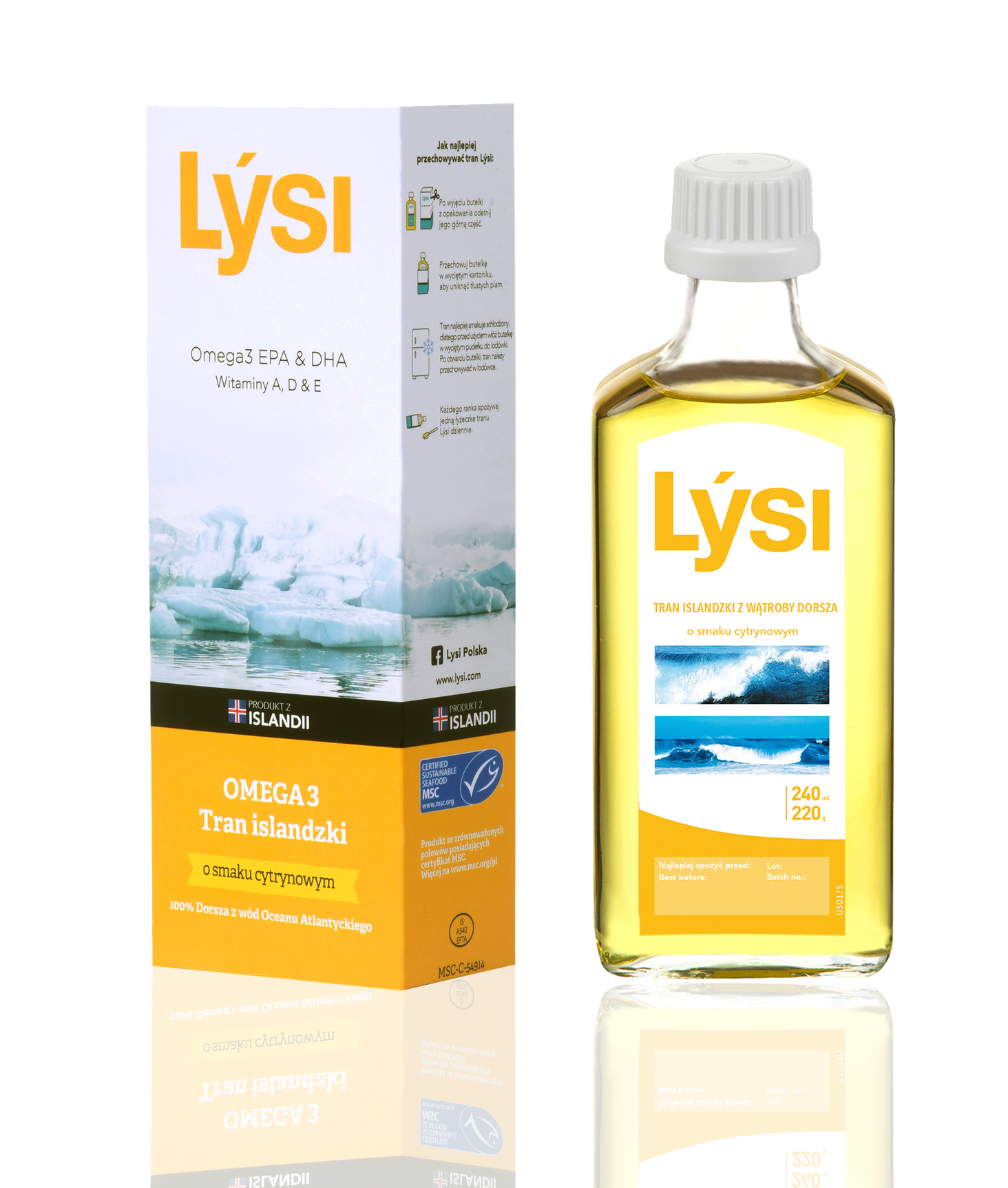 LYSI Tran O Smaku Cytrynowy