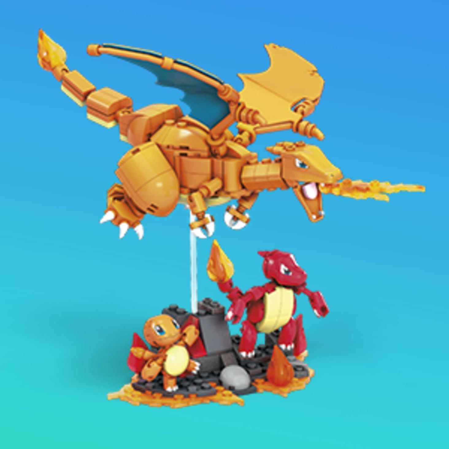 Mega Construx™ Pokémon™ Ewolucja Charmandera 3