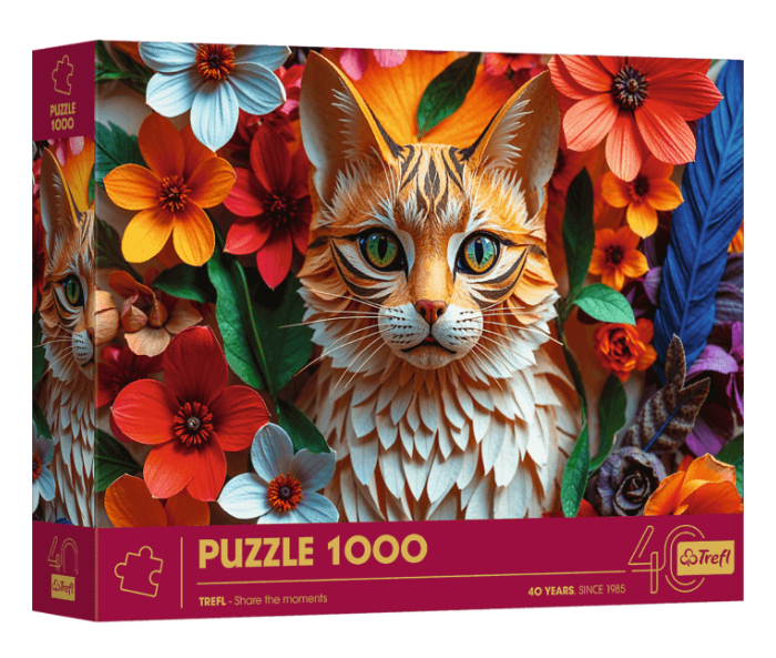 Trefl Puzzle 1000el. 40-lecie Trefl - Kot 40040