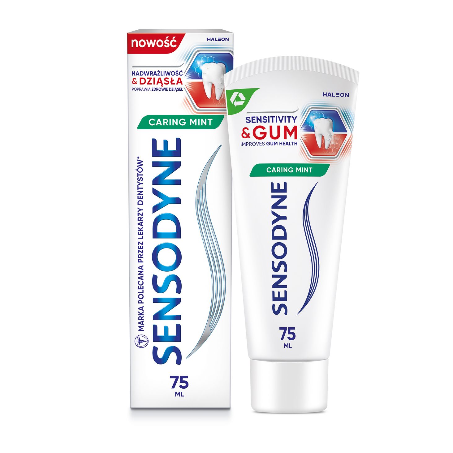 Sensodyne Nadwrażliwość i Dziąsła Caring Mint 75ml - 1
