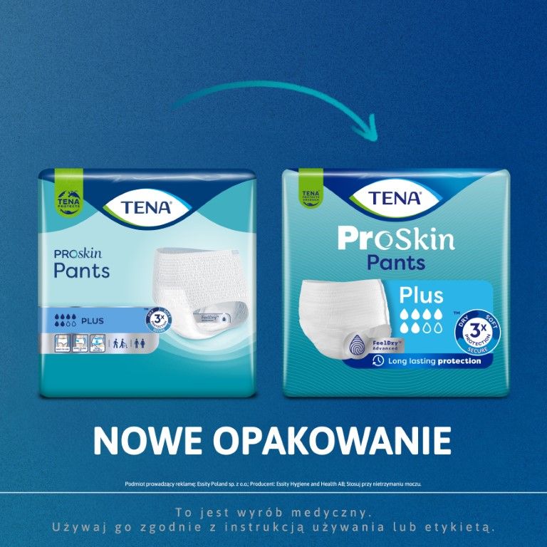 TENA Pants Proskin plus M 7322542144145 nowe opakowanie