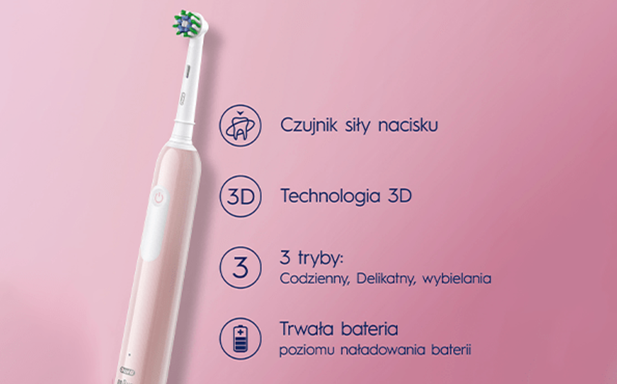 Oral-B Pro Series 1 Pink Cross Action_2