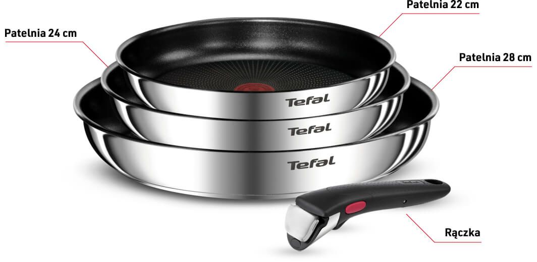 Tefal Ingenio Emotion rodzaje elementów