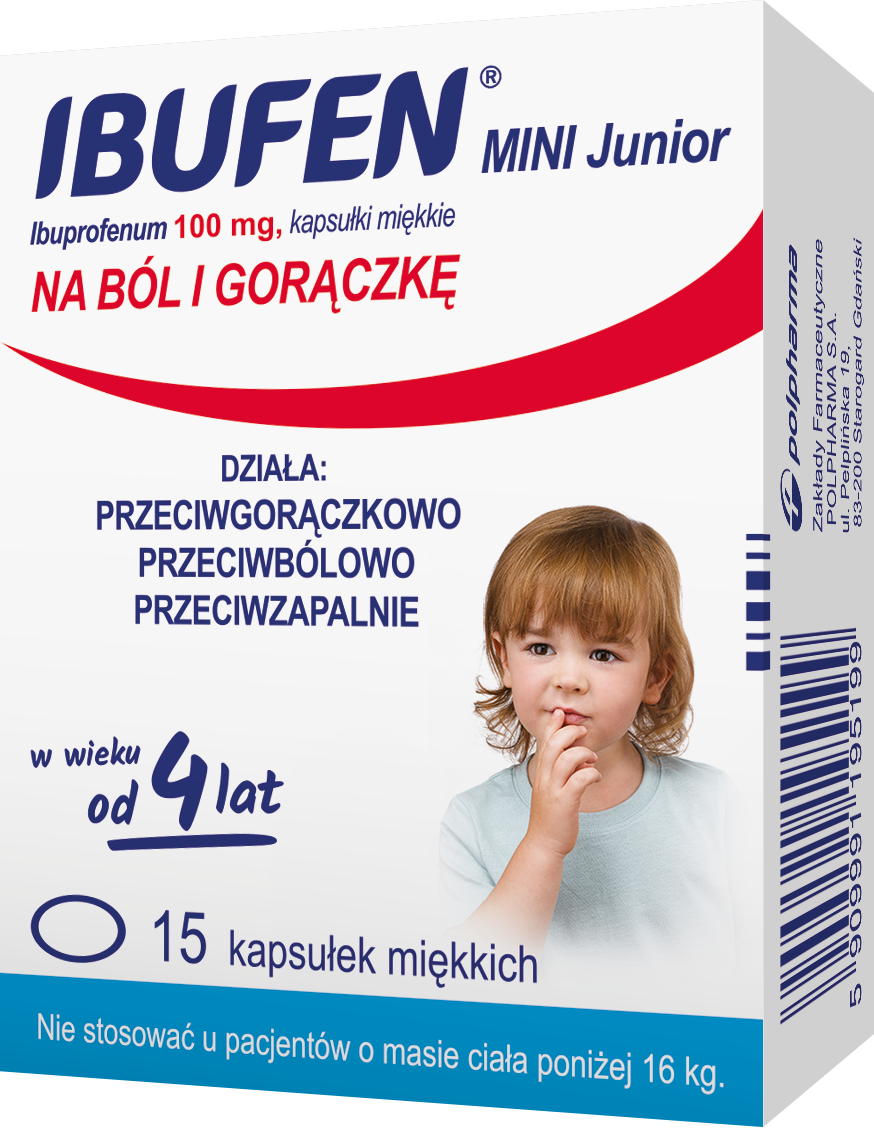 Ibufen Mini Junior 100mg 15kaps Opinie I Ceny Na Ceneo Pl