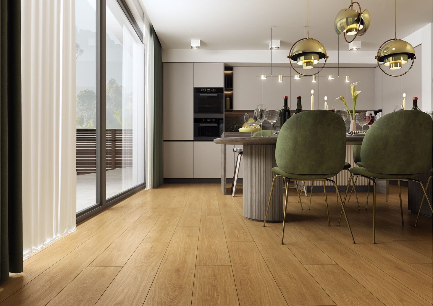 Swiss Krono Aurum Sefora Dąb Espresso D40504 - aranżacja