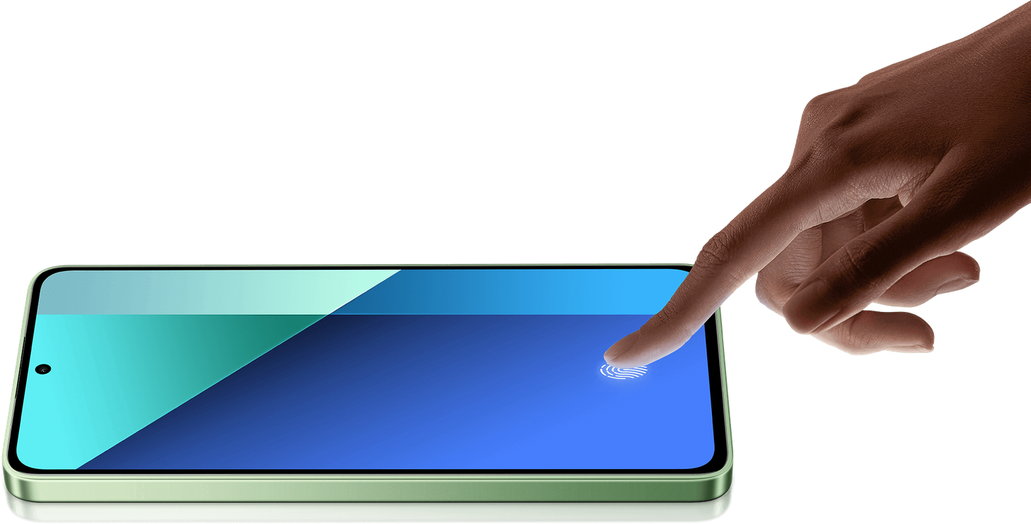 Redmi Note 13 - czytnik linii papilarnych