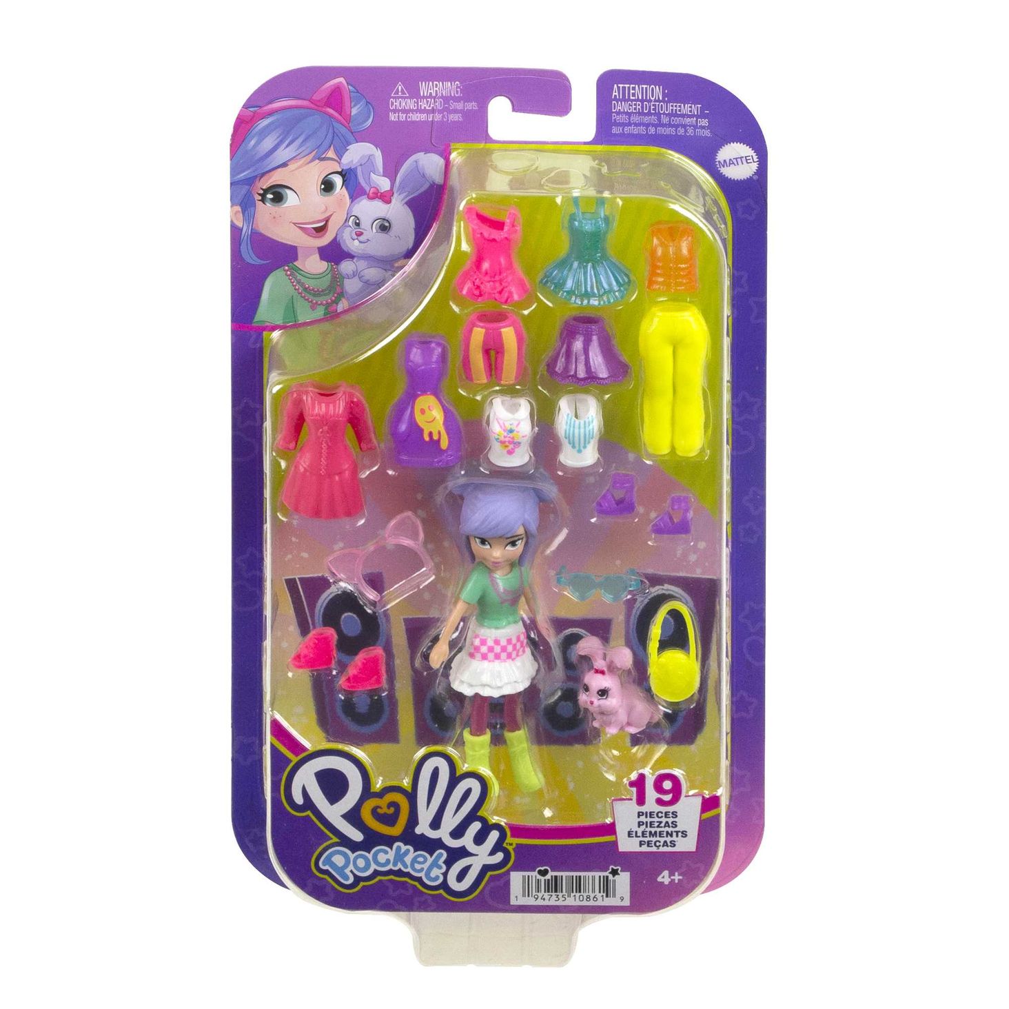 POLLY POCKET™ Lalka + ubranka 3