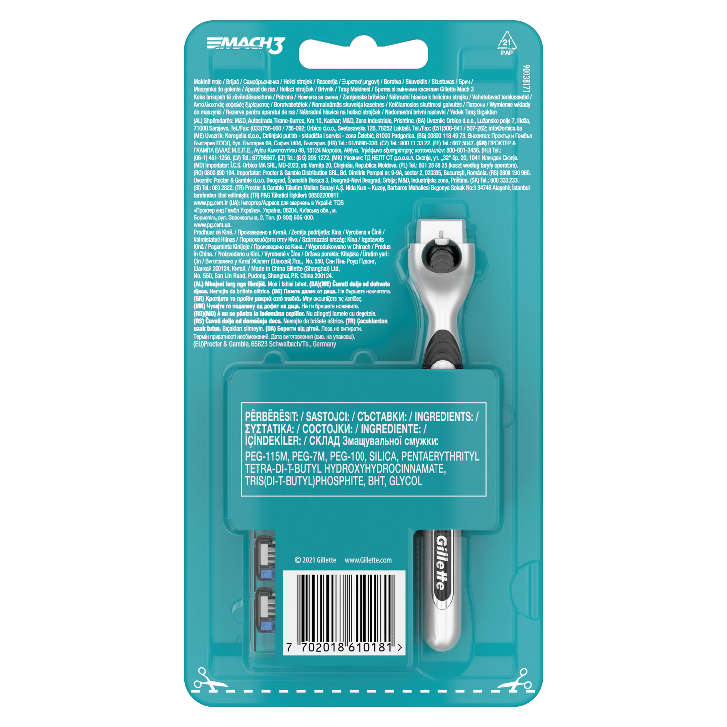 Gillette Mach3 maszynka+ostrza zdj produktu 6