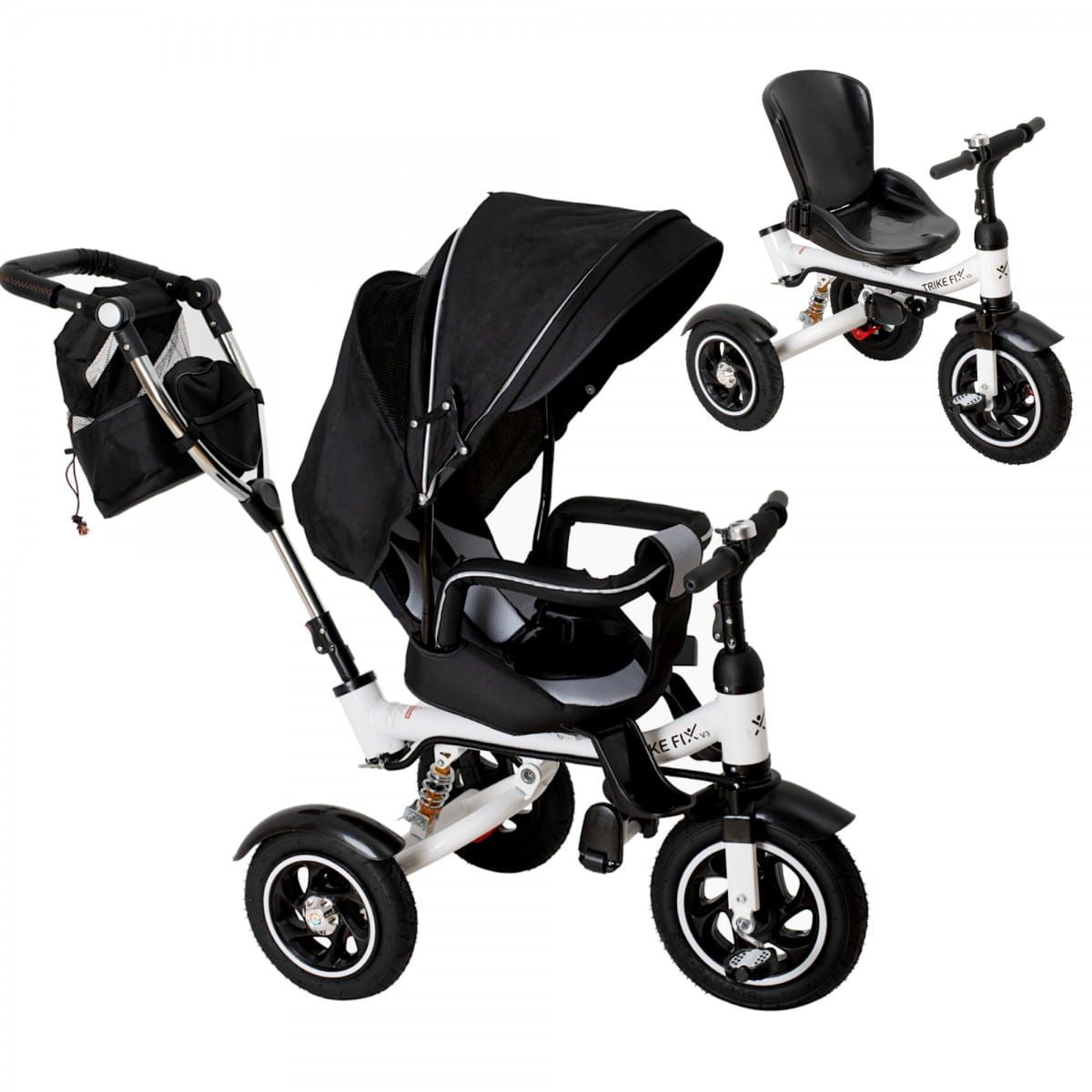 Ikonka Rowerek Trójkołowy Trike Fix V3 Czarny