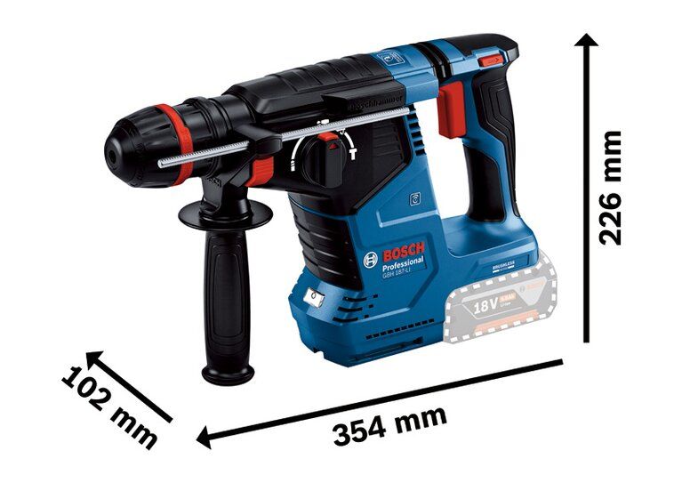 Bosch GBH 187-LI Professional wymiary