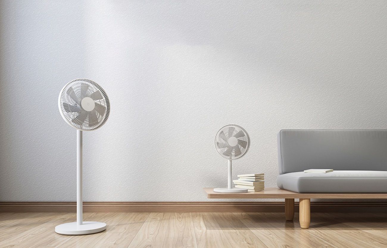 Xiaomi Mi Smart Standing Fan 1C Biały Dwupoziomowa platforma