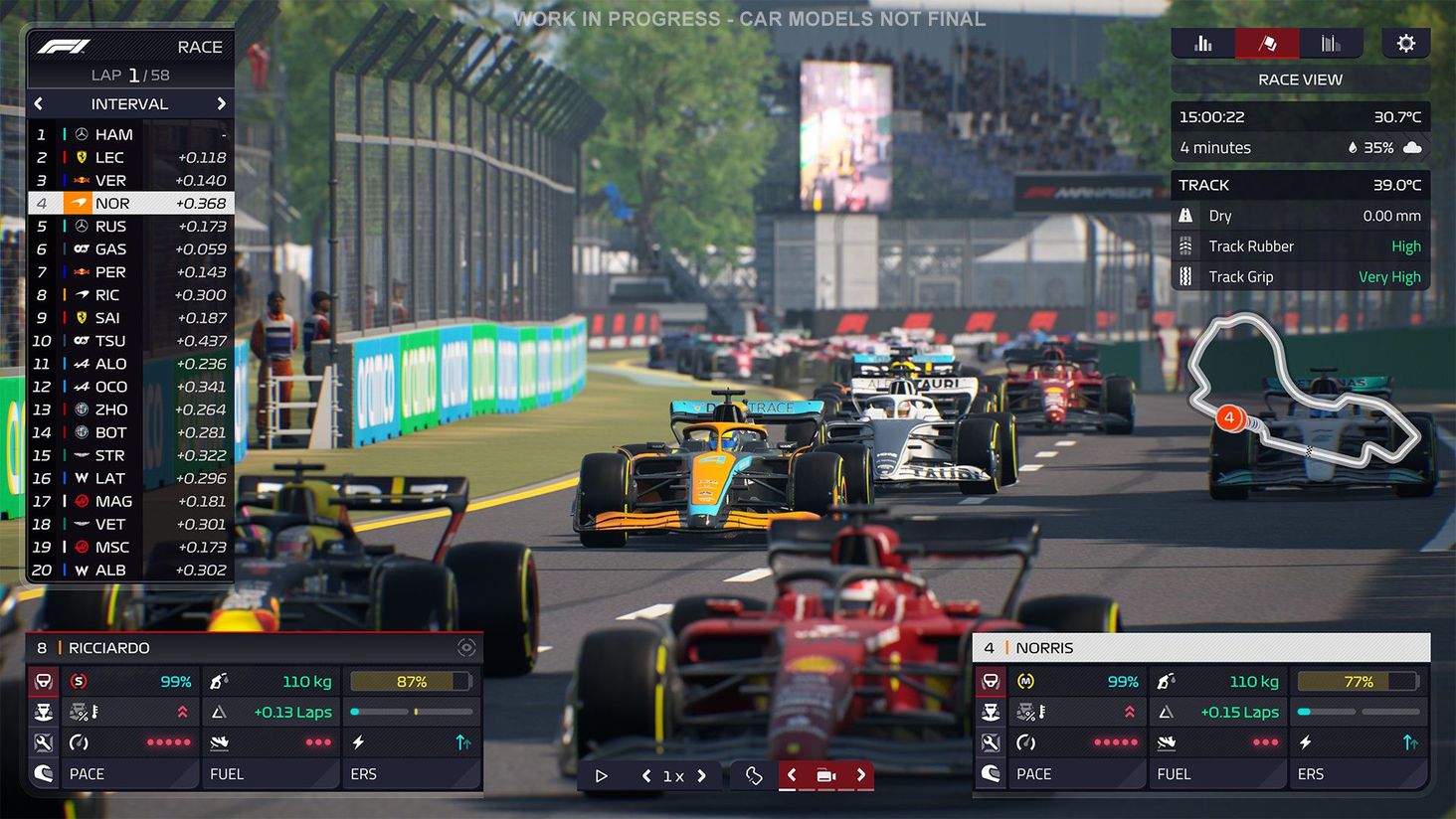 F1 Manager 2022 strategia