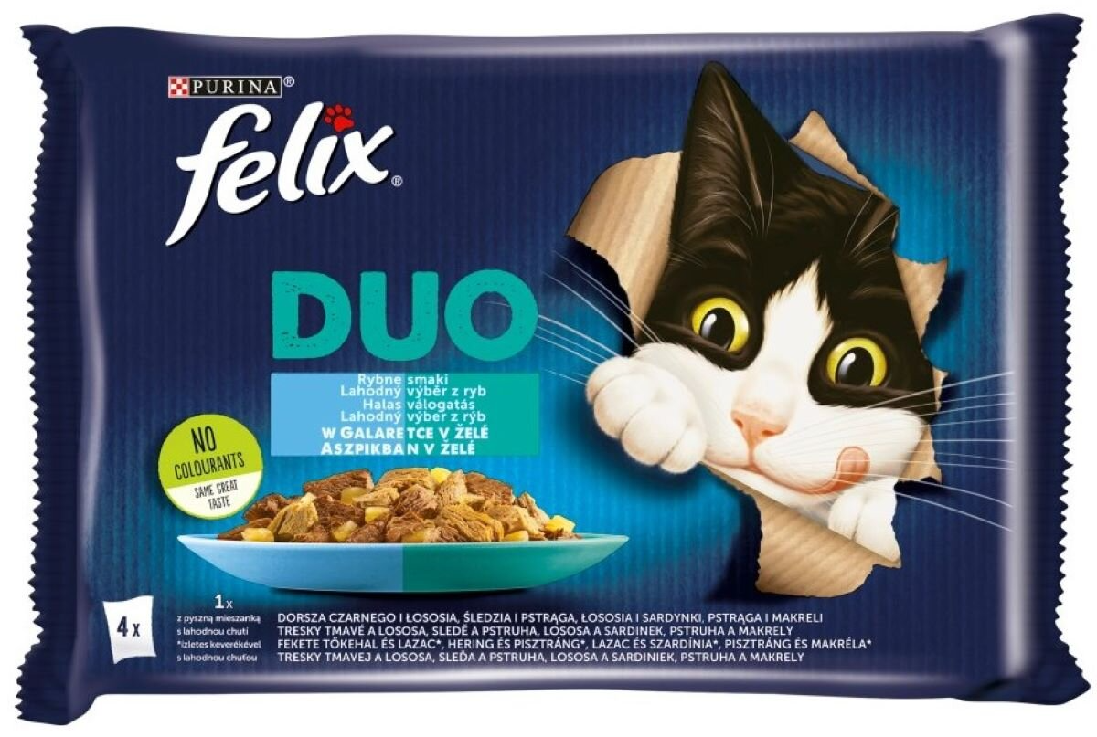 Felix Duo Karma dla kotów rybne smaki zdjecie opakowania