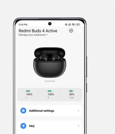Redmi Buds 4 Active Aplikacja Xiaomi Earbuds