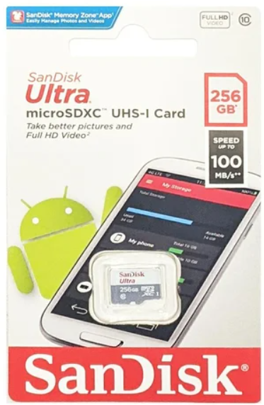 KARTA SANDISK ULTRA ANDROID microSDXC 256 GB 100MB/s - 2