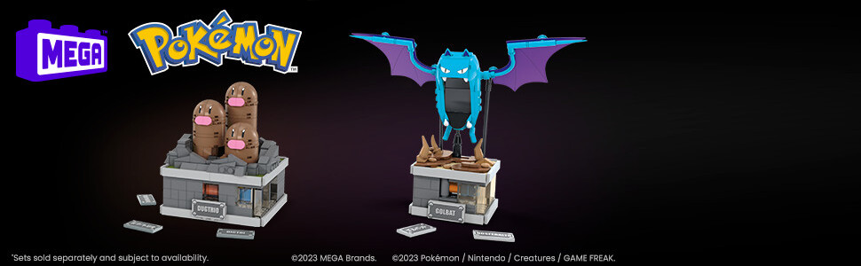 MEGA Pokemon Golbat z ruchem do ustawiania Minizestaw HTH72