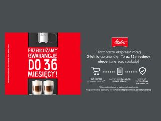 Ekspresy do kawy Melitta 3 lata gwarancji