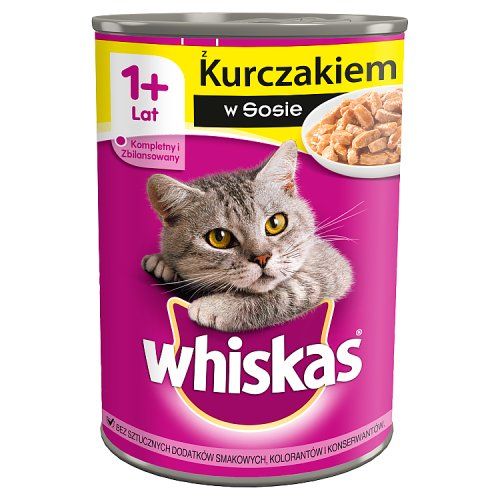 Whiskas 1+ Lat Z Kurczakiem W Sosie 400g