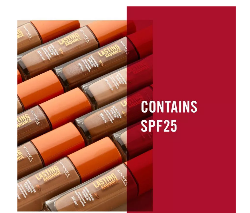 Rimmel Lasting Radiance Podkład Rozświetlający kolory