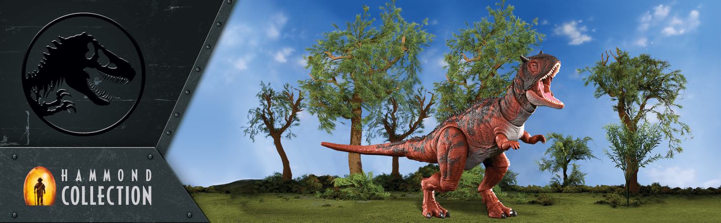 Jurassic World Kolekcja Hammonda Karnotaur Duży dinozaur 3