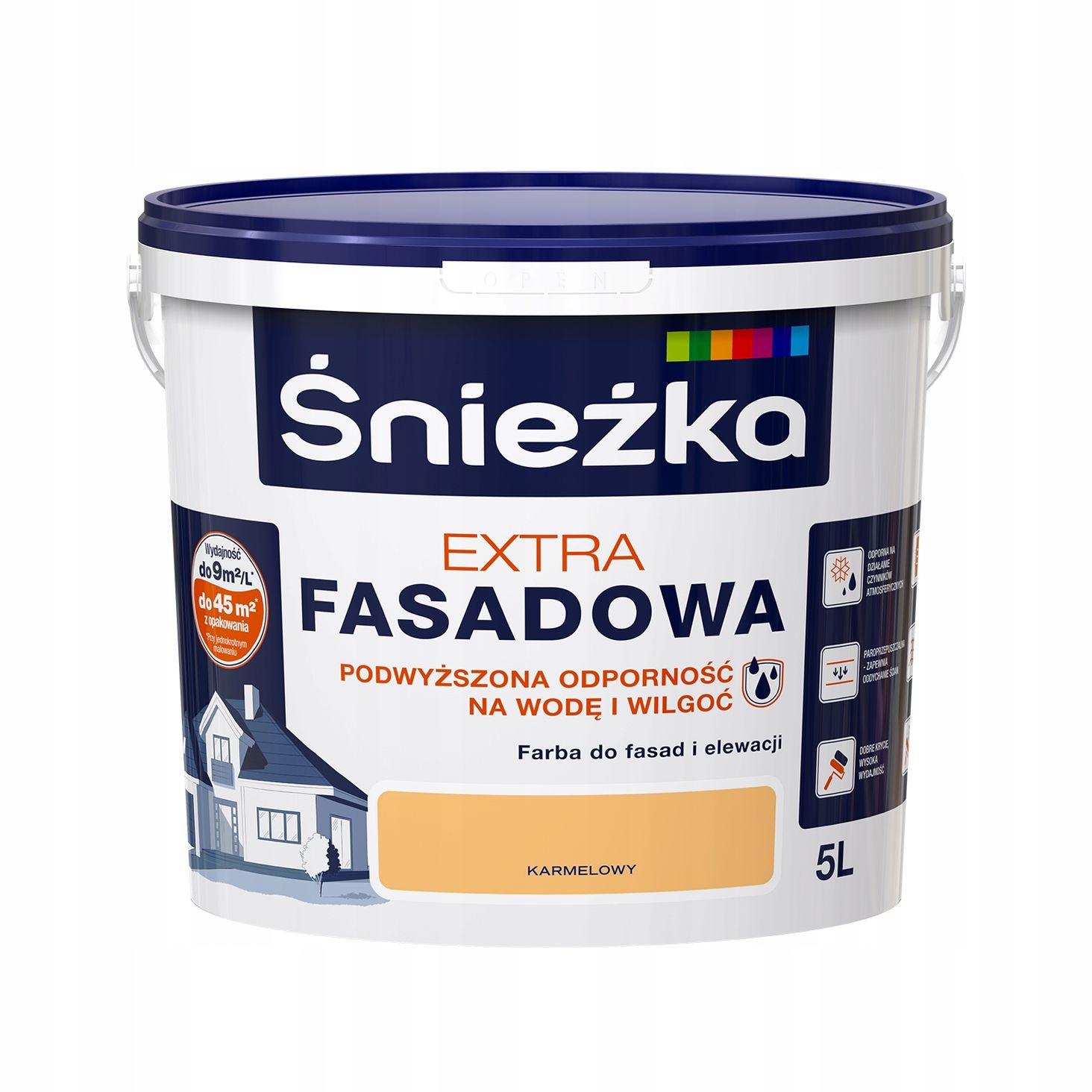 śnieżka extra fasadowa karmelowy