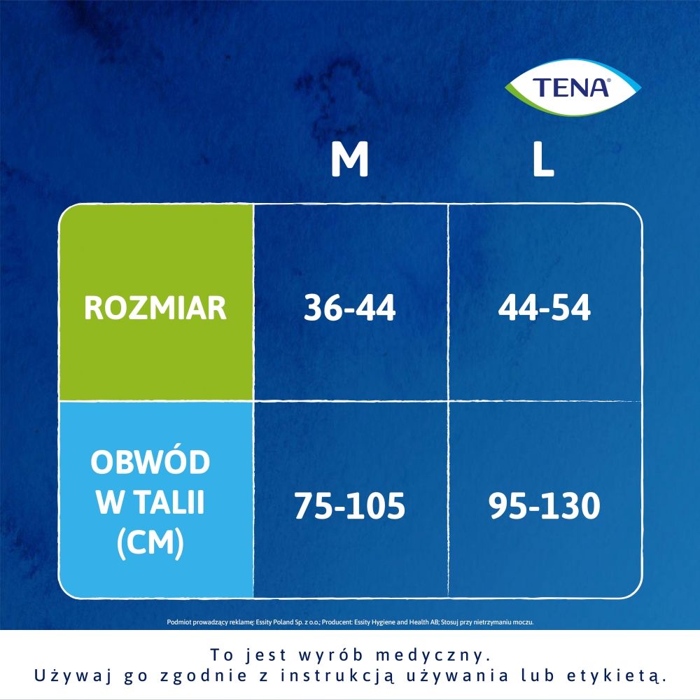 TENA Lady Pants Crème Plus wymiary
