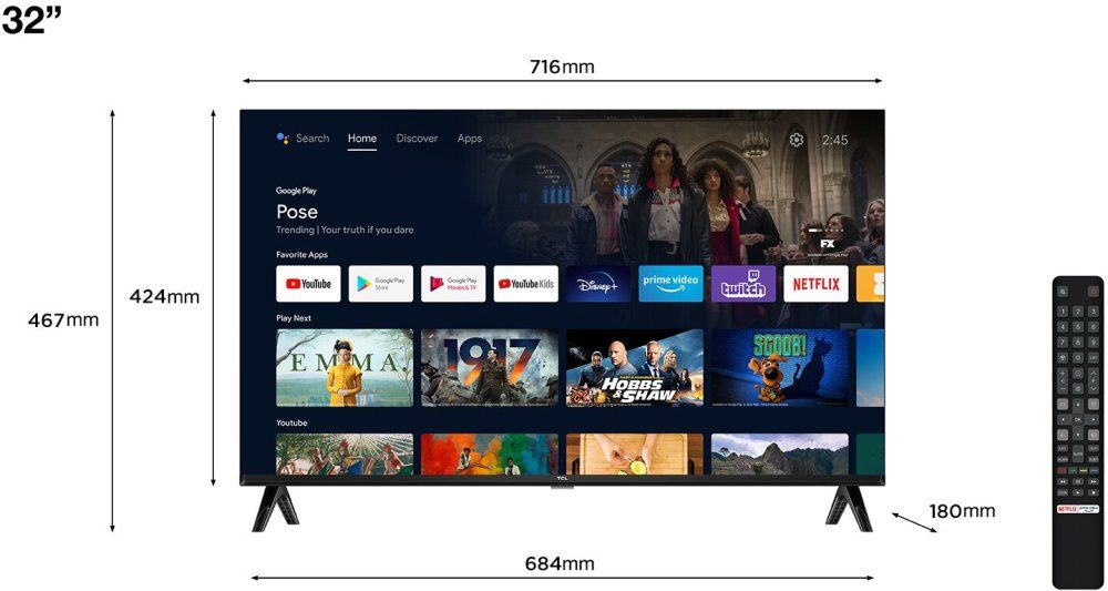 TCL 32S5400A Telewizor
