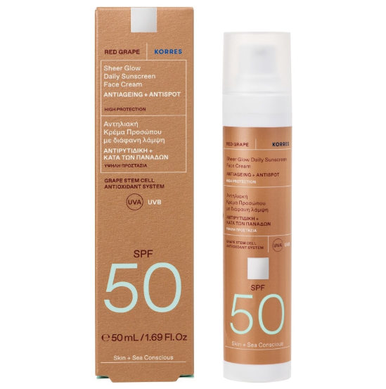 Krem Korres Red Grape Rozświetlający Ochronny Spf50 - 1