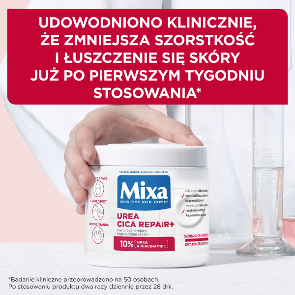 Mixa Urea Cica Repair+ Krem do twarzy, dłoni i ciała