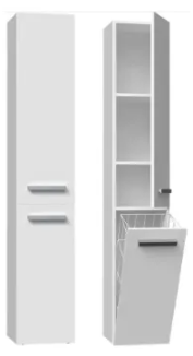 Topeshop Słupek Łazienkowy Luiza 4 Biały Mat - 1