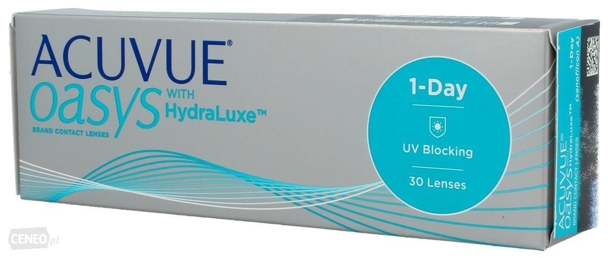 Soczewki Acuvue 1 Day Oasys HydraLuxe 30 Szt Opinie I Ceny Na Ceneo Pl