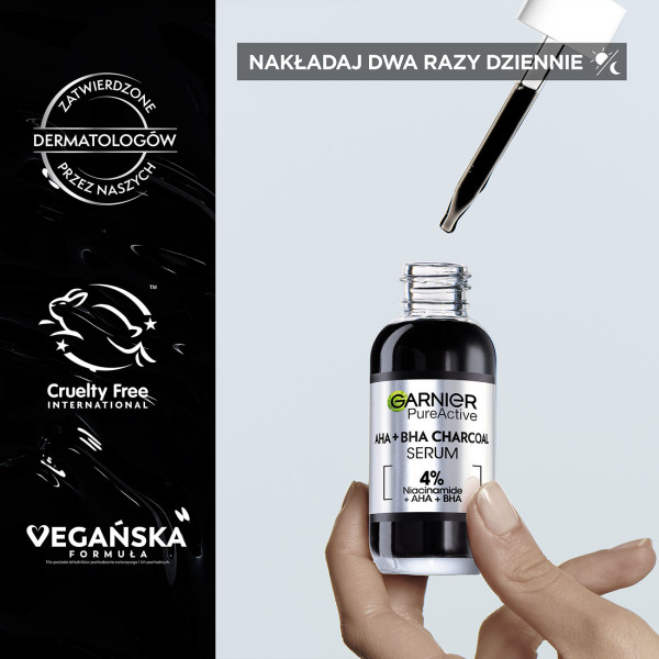 Garnier Czysta Skóra AHA + BHA + Węgiel 30 ml