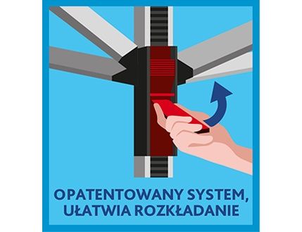 Vileda Sun Lift Plus 60 - ułatwione rozkładanie