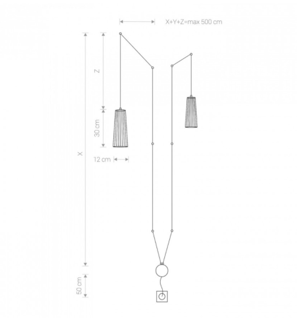 Lampa Nowodvorski kinkiet Dover Black II