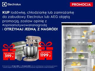 Kup wybrany model z kategorii chłodnictwo i odbierz robota kuchennego lub pojemniki próżniowe