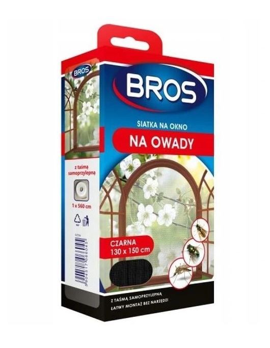 Bros Siatka Na Okno 130X150 Czarna